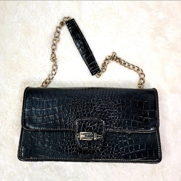 LIZ CLAIBORNE Faux Crocodile Shoulder/Handbag - Picture 3 of 15